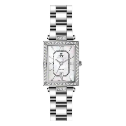 Paris Polo Club PPC-EC07-SL-WE White Dial Stainless Steel Women Watch